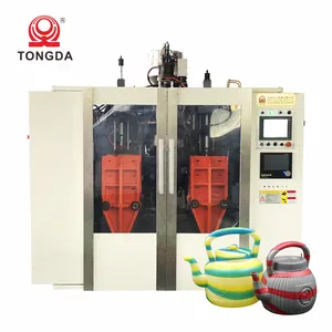 HDPE Plastic Pot Blow Molding Machine Double Colors Kettle Extrusion Blowing Making Machine