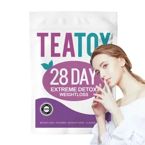 Özel etiket 28 gün detoks zayıflama detoks çayı düz karın çay kilo kaybı için 28 gün