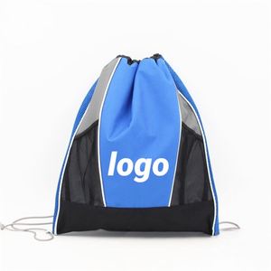 Promotional <b>Drawstring</b> Pouch for Football Sports Made of Durable Polyester Ideal for Fitness and Travel - Product Image 1