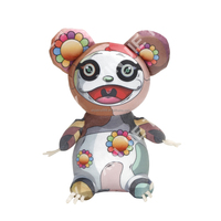 Fabricant OEM/ODM de jouets en peluche panda à motifs imprimés, jouets en peluche panda sur mesure, jouets en peluche panda de dessin animé