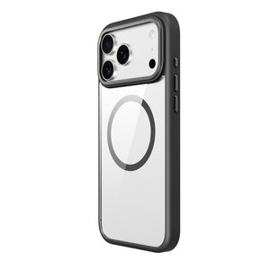 Beelan เคสชาร์จไร้สาย TPU ใสสุดหรู + PC + โลหะกันกระแทกกันน้ำพร้อมที่จับห่วงแม่เหล็กสำหรับ17ชุด - Product Image 4