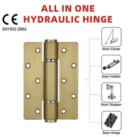 Amortisseur hydraulique à fermeture automatique en laiton moderne de 30 kg, charnière de porte en bois à fermeture automatique, bouchon à ressort pour charnières de porte et de fenêtre