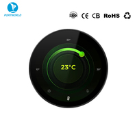 Écran tactile mural 5 pouces pour l'électronique domestique intelligente Écran PC rond haute résolution avec alimentation USB Android OS Écran IPS WiFi