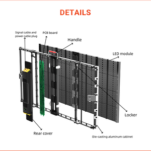 P3.91 Transparent Led Screen for Shopping Mall Led <b>Grid</b> Film Glass Flexible Display Ts Transparent Led Screen - Product Image 4