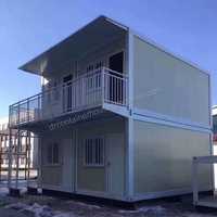 Maison modulaire préfabriquée portable à deux étages, duplex préfabriqué en acier, maisons mobiles pour résidence de villégiature