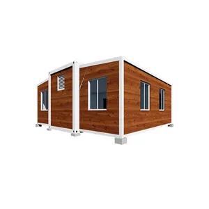 Conteneur en bois imitation marbre pour l'extérieur, petite maison, mobile étendu, portable