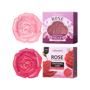 KORMESIC Private Label OEM 100g Korean Rose Whitening <b>Soap</b> Nature Bath <b>Soap</b> Bar Rich Foam Gentle Cleansing Whitening Lightening - Product Image 6