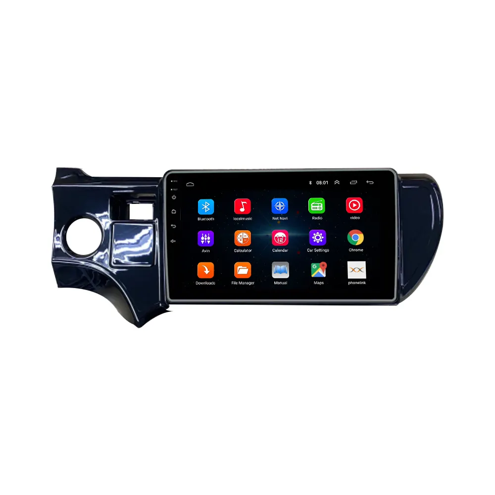For TOYOTA PRIUS C 2012-2014 UV BLACK Radio Headunit Device Double 2 Din Octa-Core Quad Android Car Stereo GPS Carplay
