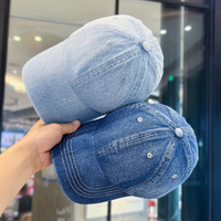 Nueva Gorra de Béisbol Americana Unisex con Bordado 3D, de Mezclilla Lavada, Visera Suave, Estilo Pico de Pato, con Hebilla Metálica