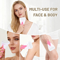 Rouleau de massage pour les yeux et le visage, rouleau de lifting facial pour resserrer la peau, rouleau de massage rafraîchissant pour la peau, outil de beauté portable pour le visage et les yeux