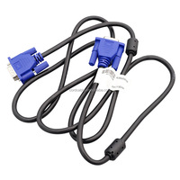 Promo Harga Murah Kabel VGA ke VGA 3+2 15pin 1.5m/3m/5m Full HD 1080p Selubung PVC untuk PC Laptop Monitor TV & Proyektor