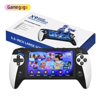 Consola de Juegos Portátil Gamegaga X9, 1500 mAh, Pantalla HD de 5.5 Pulgadas, Sistema de Videojuegos Retro Portátil, 3000 Juegos, 9 Emuladores