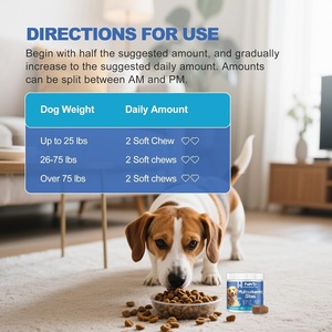 Compléments alimentaires multivitaminés OEM pour animaux de compagnie, sous forme de friandises molles, avec vitamines A-K, pour soutenir le système immunitaire, la santé du cerveau et du cœur. - Product Image 5
