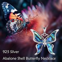 Collier pendentif Phénix en coquille d'ormeau naturelle, Nirvana du Phénix, bijoux en argent sterling 925 pour femmes
