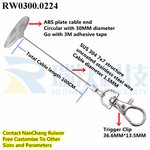 RuiWor-cordón colgante <span class=keywords><strong>de</strong></span> luz, cable <span class=keywords><strong>con</strong></span> llavero y hoja <span class=keywords><strong>de</strong></span> plástico adhesiva Circular, RW03000224 - Product Image 2