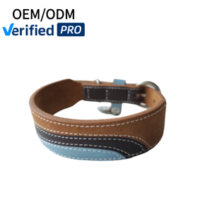 <span class=keywords><strong>Collar</strong></span> de Perro de Diseño Ecológico y de Lujo con Patrón Sólido, Cuero Genuino y Cierre de Hebilla Ajustable, Diseño Duradero - Product Image 1