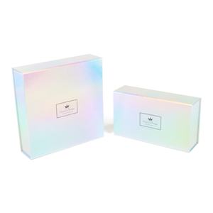 Nouvel arrivage personnalisé en carton écologique recyclé, doublé d'éponge magnétique, gaufré, de qualité alimentaire, irisé, rectangulaire - Product Image 2