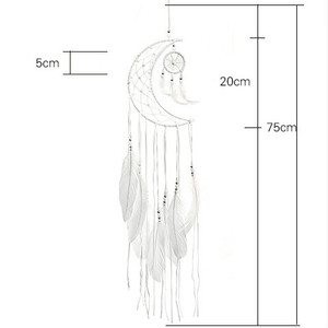 Fait à la main En Gros Beauté Blanc Décoration De La Maison Décoration Murale <span class=keywords><strong>Macramé</strong></span> <span class=keywords><strong>Suspendu</strong></span> Attrape-rêves - Product Image 6