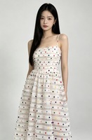 Tissu en maille florale respirant, soluble dans l'eau, 100% coton, dentelle pour robe brodée ou hawaïenne, tissu en coton pour broderie