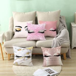 Magnifique housse de coussin décorative à paillettes pour cils de maquillage, style Wink Fashion - Product Image 1