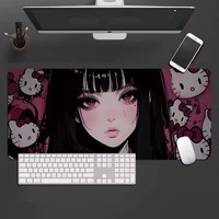 Tapis de souris de jeu en caoutchouc naturel imperméable et écologique, forme carrée, en stock pour clavier et souris d'ordinateur