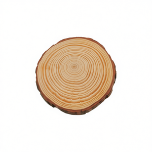 Base in legno ILAN 12-14 cm, rotonda naturale per artigianato e decorazione, confezione da 12 pezzi - Product Image 2