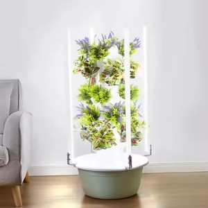 Sistema de Torre Hidropónica Inteligente para Cultivo Vertical en Interiores, Torre de Jardín Automática sin Suelo para Lechuga y Fresas - Product Image 3