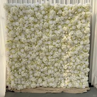 Panneau mural de fleurs artificielles en soie parfumée, fait main, simulation 3D, roses enroulées, 8ft x 8ft, décoration de mariage violette