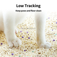 Litière pour chat à agglomération rapide et contrôle des odeurs |   Mélange biodégradable de bentonite et de tofu |   Sans poussière et jetable dans les toilettes