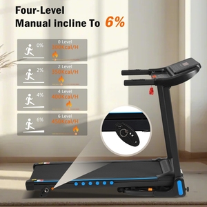 Tapis Roulant Pieghevole Automatico con Inclinazione per Corsa e Camminata, 3.0 HP, Capacità di Carico 350 Libbre, Disponibile in Stock Oltremare - Product Image 4