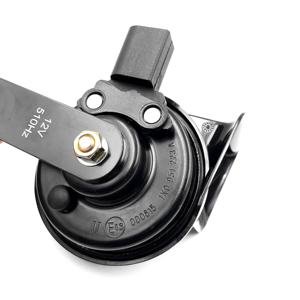 Wenle étanche AHN110 ABS + fer noir escargot 80mm 12V 1K0 951 223 <span class=keywords><strong>klaxon</strong></span> automatique pour <span class=keywords><strong>Audi</strong></span> - Product Image 3