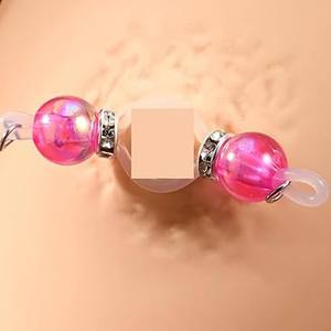 Joyería corporal sexy, anillo de leche falso acrílico, bolas redondas coloridas sin <span class=keywords><strong>perforaciones</strong></span>, adornos de leche para adultos, joyería corporal ajustable - Product Image 6