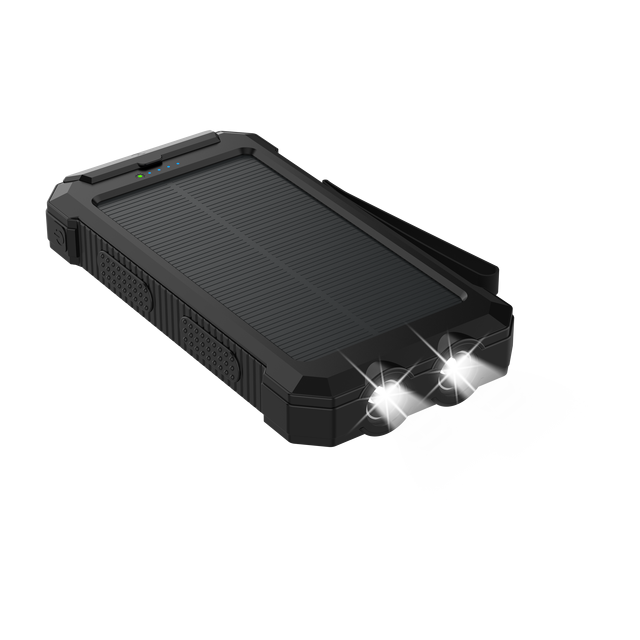 20000mAh Li-Polymer Solar Portable Bank 22.5W Fast Charging 2 USB-C Ports Magnetic/Wireless Charging LED Display Outdoor Use