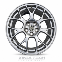 Jantes monobloc forgées XINLAI Bright Silver Y Spoke 19-22 pouces, concaves profondes, pour M3 G80 / M4 G82 / M5 F90 / M2 G87