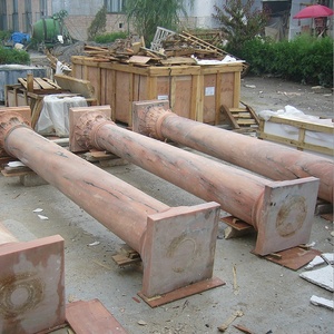 Tùy chỉnh đá cẩm thạch trụ cột thiết kế cổ điển côn trục hoàng hôn Glow <span class=keywords><strong>Red</strong></span> đá cẩm thạch cột - Product Image 3