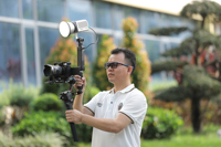 NiceFoto AR-600A/B 60W Portable Mini lumière du jour bicolore LED lumière vidéo pour une utilisation en extérieur