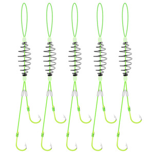 Gancho <span class=keywords><strong>de</strong></span> Resorte # <span class=keywords><strong>8</strong></span>- # Grupo <span class=keywords><strong>de</strong></span> Pesca <span class=keywords><strong>de</strong></span> 13 Anzuelos Dobles con Hilo Subterráneo para Carpa Plateada y Carpa Cabeza Grande - Compatible con Caña <span class=keywords><strong>de</strong></span> Mano - Product Image 1