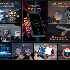 Smartphone robuste Cubot King Kong X Pro 5G LTE Octa Core 12+256 Go Android 14 NFC Global CDMA Français Écran 6,72 pouces 144 Hz - Product Image 4