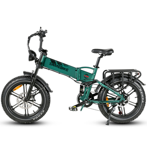 2024 <span class=keywords><strong>SAMEBIKE</strong></span>, Marco plegable de 20 pulgadas, 17Ah, 1200W, todoterreno, <span class=keywords><strong>1000W</strong></span>, neumático grueso, bicicleta de montaña eléctrica negra mate - Product Image 3