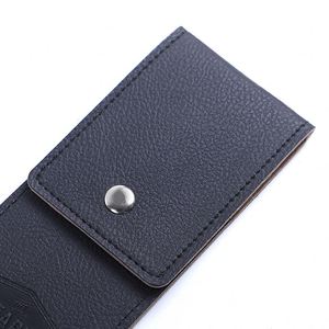 Petites Ciseaux de Coiffure Portables avec Étui en Cuir PU à Fermeture Éclair, Protection et Porte-Cartes de Visite pour la Beauté et la Manucure - Product Image 3