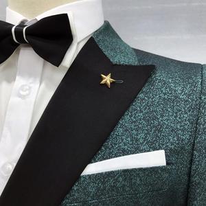 Smoking da sposa <span class=keywords><strong>verde</strong></span> per <span class=keywords><strong>uomo</strong></span> gilet doppio petto Slim Fit Groomsmen 2 pezzi abiti di lusso da <span class=keywords><strong>uomo</strong></span> - Product Image 2