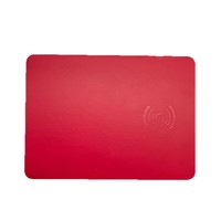 Tapis de souris sans fil 15W à chargement rapide intelligent Accessoire de bureau d'ordinateur de jeu simple Repose-poignet Tapis de souris en cuir Cadeau