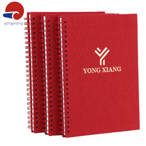 Tạp Chí Cuốn Sách In Ấn Vải Bìa Đôi Xoắn Ốc Tạp Chí Máy Tính Xách Tay Với Tùy Chỉnh Vàng Dập Nhiệt Ép In Ấn - Product Image 2