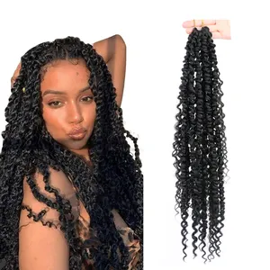 Passion Twist Crochet Hair Pretwisted Passionwith flying hair river locs Soft Long Pre twist Crochet Hair For Women Pre Looped