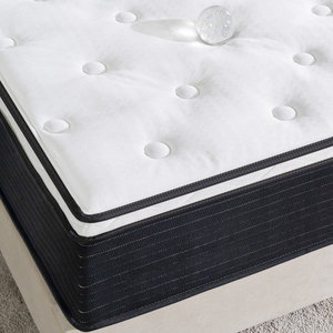 Juego de cama de colchón de muelles de bolsillo de lujo, sistema de soporte fuerte para dormir cómodo, rollo de esponja híbrida de látex Natural, tamaño King - Product Image 5