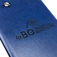 Menu de restaurant personnalisé en cuir A5/A4 avec logo, couverture rigide de luxe à 2 pages, motif gaufré, impression personnalisée
