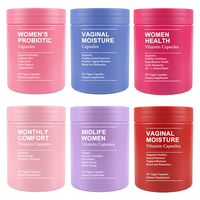 Probiotiques vaginaux OEM, prébiotiques, équilibre du pH, santé féminine adulte, complément alimentaire à base de plantes, 60 capsules, soutient la santé digestive et immunitaire