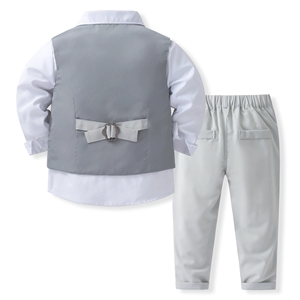 Completo Abito da Cerimonia per Bambino, Abbigliamento Formale da Portatore dell'Anello, <span class=keywords><strong>Set</strong></span> Elegante per Feste e Matrimoni - Product Image 4