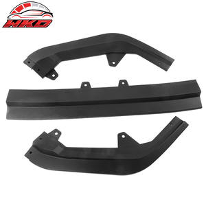 Lèvre de pare-chocs avant compatible avec Honda Civic 2022-2024 style RS, kit spoiler 3 pièces PP noir mat, pièces auto de haute qualité, kit carrosserie - Product Image 2