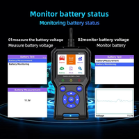 Testeur de batterie YM509, diagnostic automatique, scanner OBD2, testeur de moteur, lecteur de code universel pour véhicule, outil de diagnostic des pannes de voiture